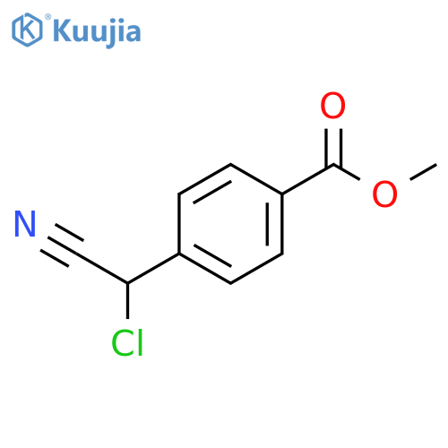 Methyl 4-(chloro(cyano)methyl)benzoate structure
