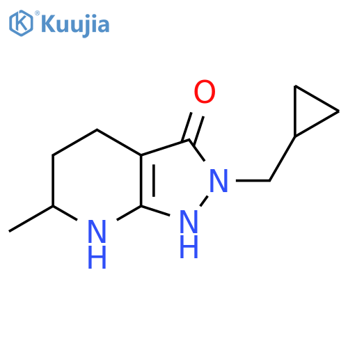 2-(Cyclopropylmethyl)-6-methyl-4,5,6,7-tetrahydro-2H-pyrazolo[3,4-b]pyridin-3-ol structure