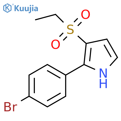 2-(4-Bromo-phenyl)-3-ethanesulfonyl-1H-pyrrole structure