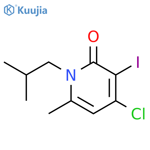 4-Chloro-3-iodo-1-isobutyl-6-methyl-1H-pyridin-2-one structure