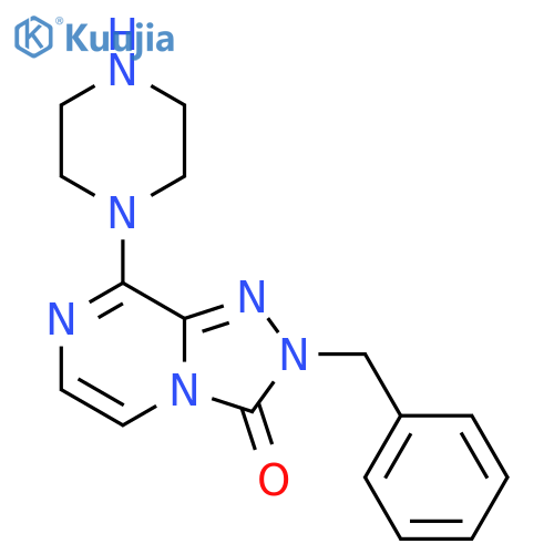 2-Benzyl-8-piperazin-1-yl-2H-[1,2,4]triazolo[4,3-a]pyrazin-3-one structure