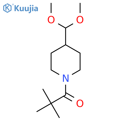 1-4-(Dimethoxymethyl)piperidin-1-yl-2,2-dimethylpropan-1-one structure