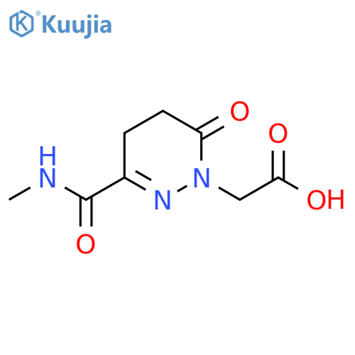 (3-Methylcarbamoyl-6-oxo-5,6-dihydro-4H-pyridazin-1-yl)-acetic acid structure