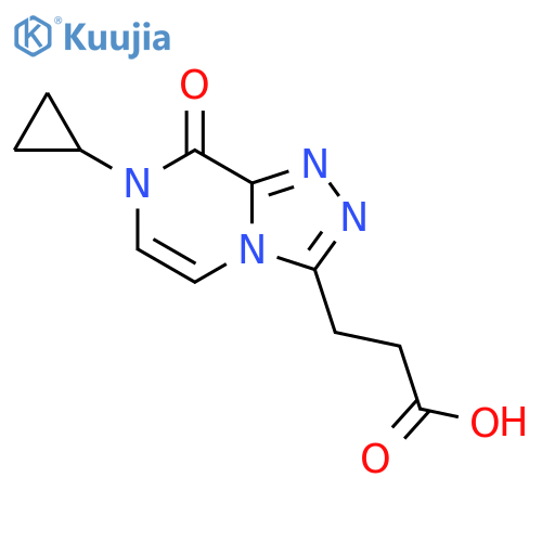 3-(7-Cyclopropyl-8-oxo-7,8-dihydro-[1,2,4]triazolo[4,3-a]pyrazin-3-yl)-propionic acid structure