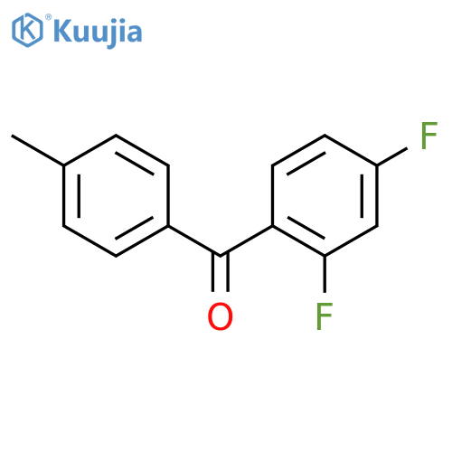 Methanone, (2,4-difluorophenyl)(4-methylphenyl)- structure