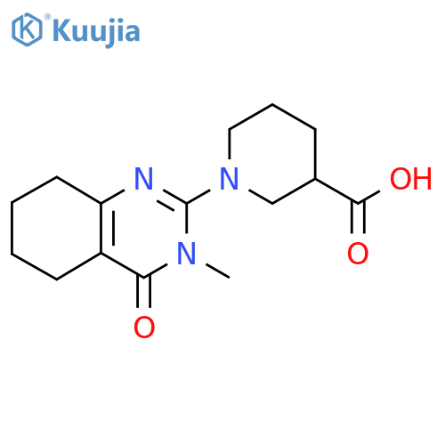 1-(3-Methyl-4-oxo-3,4,5,6,7,8-hexahydroquinazolin-2-yl)piperidine-3-carboxylic acid structure