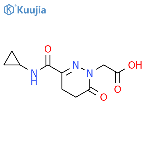 (3-Cyclopropylcarbamoyl-6-oxo-5,6-dihydro-4H-pyridazin-1-yl)-acetic acid structure