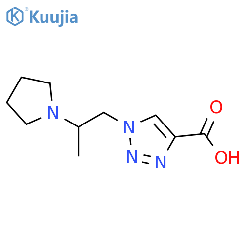 1-(2-Pyrrolidin-1-yl-propyl)-1H-[1,2,3]triazole-4-carboxylic acid structure