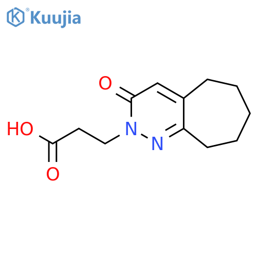 3-(3-Oxo-3,5,6,7,8,9-hexahydro-cyclohepta[c]pyridazin-2-yl)-propionic acid structure