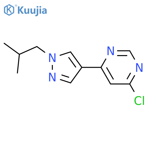 4-Chloro-6-(1-isobutyl-1H-pyrazol-4-yl)-pyrimidine structure