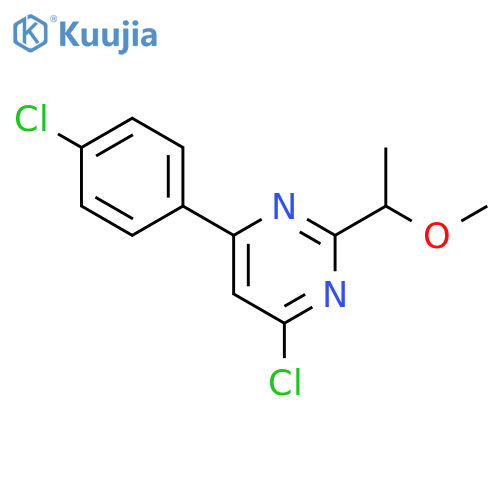 4-Chloro-6-(4-chloro-phenyl)-2-(1-methoxy-ethyl)-pyrimidine structure