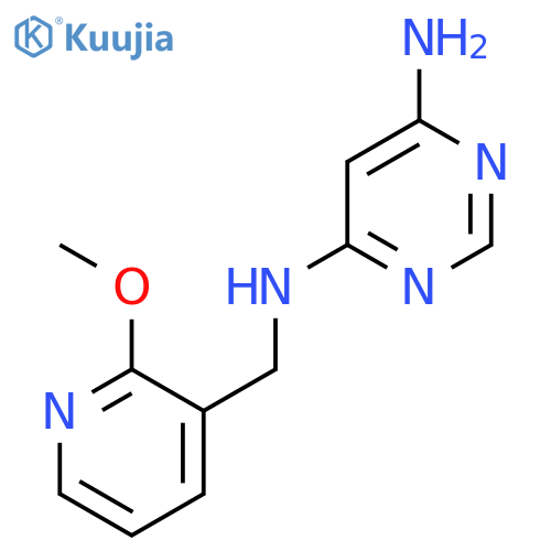 N4-((2-Methoxypyridin-3-yl)methyl)pyrimidine-4,6-diamine structure