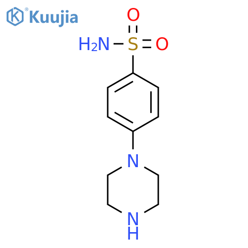 4-(piperazin-1-yl)benzene-1-sulfonamide structure