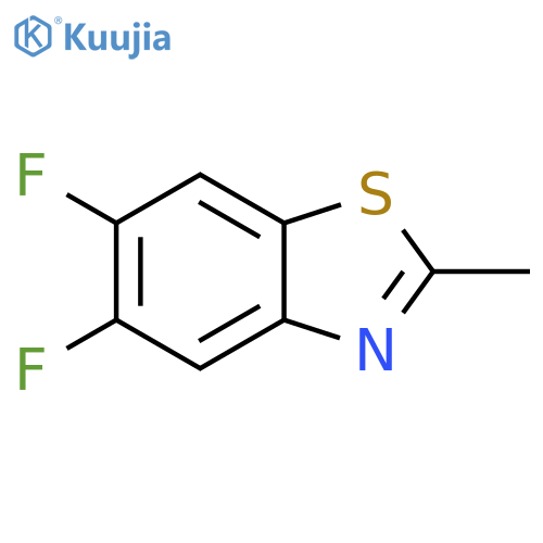 Benzothiazole,5,6-difluoro-2-methyl- structure