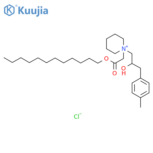 Piperidinium, 1-[2-(dodecyloxy)-2-oxoethyl]-1-[2-hydroxy-3-(4-methylphenyl)propyl]-, chloride (1:1) structure