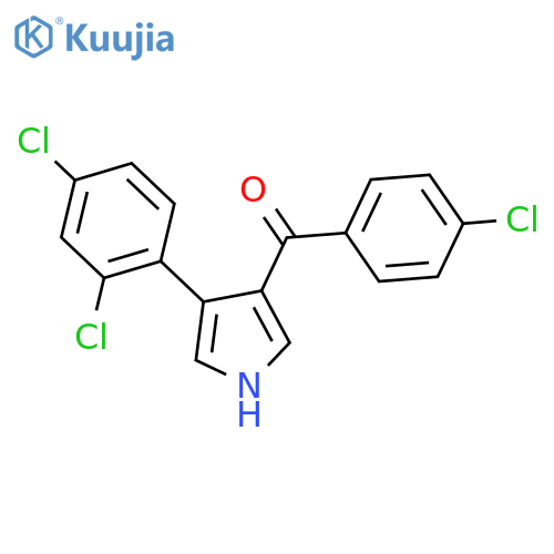 3-(4-chlorobenzoyl)-4-(2,4-dichlorophenyl)-1H-pyrrole structure
