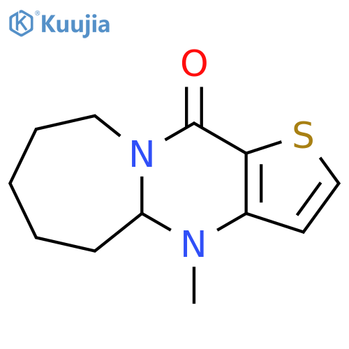 4-Methyl-4a,5,6,7,8,9-hexahydro-4H-1-thia-4,9a-diaza-cyclohepta[f]inden-10-one structure