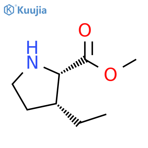 methyl (2S,3R)-3-ethylpyrrolidine-2-carboxylate structure