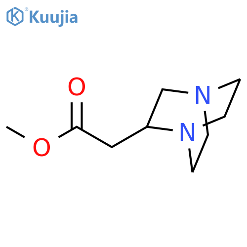 methyl 2-{1,4-diazabicyclo[2.2.2]octan-2-yl}acetate structure