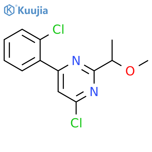 4-Chloro-6-(2-chloro-phenyl)-2-(1-methoxy-ethyl)-pyrimidine structure