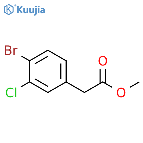 methyl 2-(4-bromo-3-chlorophenyl)acetate structure