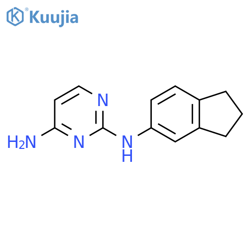 N2-(2,3-dihydro-1H-inden-5-yl)pyrimidine-2,4-diamine structure