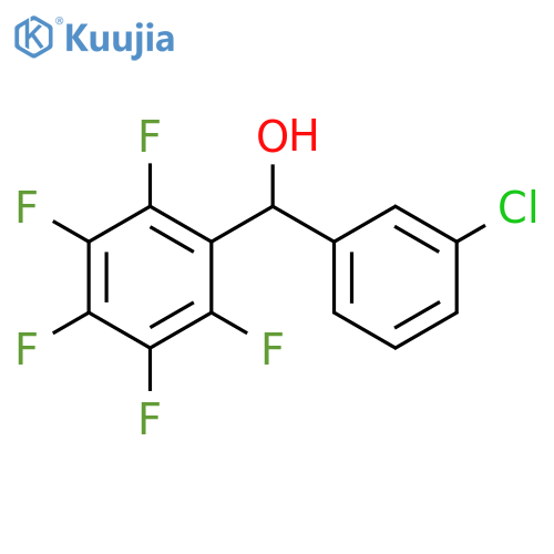 (3-chlorophenyl)(perfluorophenyl)methanol structure