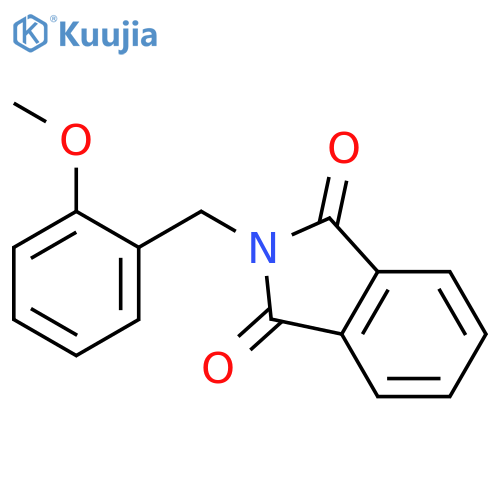 2-(2-methoxyphenyl)methyl-2,3-dihydro-1H-isoindole-1,3-dione structure