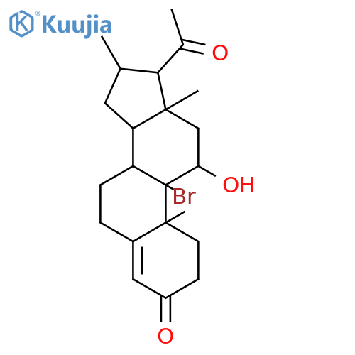 Pregn-4-ene-3,20-dione,9-bromo-11b-hydroxy-16a-methyl- (7CI,8CI) structure