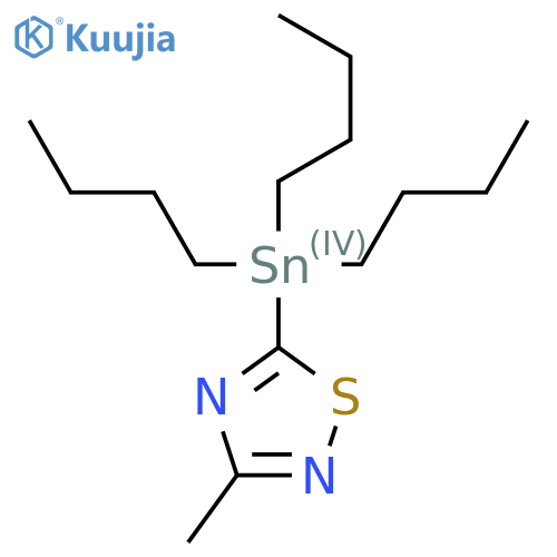 3-Methyl-5-(tributylstannyl)-1,2,4-thiadiazole structure