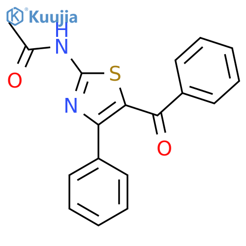 N-(5-benzoyl-4-phenyl-1,3-thiazol-2-yl)acetamide structure