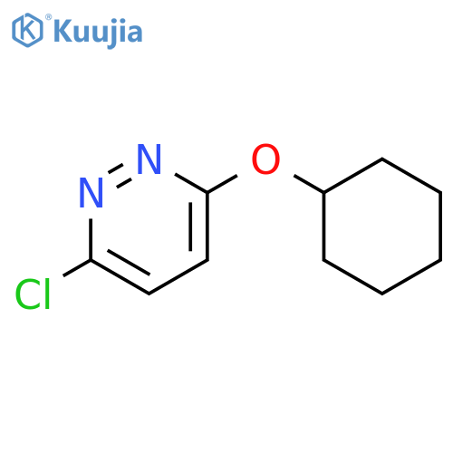 3-Chloro-6-(cyclohexyloxy)pyridazine structure