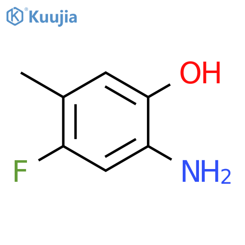 2-Amino-4-fluoro-5-methylphenol structure