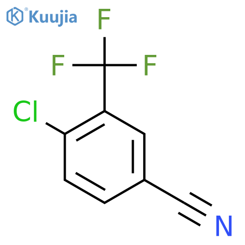4-Chloro-3-(trifluoromethyl)benzonitrile structure
