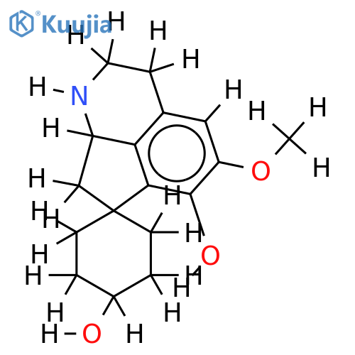(8'aS)-5'-methoxy-2',3',8',8'a-tetrahydro-1'H-(1rC6'a)-spiro[cyclohexane-1,7'-cyclopenta[ij]isoquinoline]-4c,6'-diol structure
