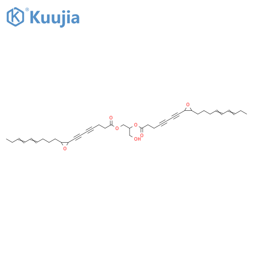 4,6-Heptadiynoic acid, 7-[3-(4,6-nonadienyl)oxiranyl]-, 1-(hydroxymethyl)-1,2-ethanediyl ester (9CI) structure