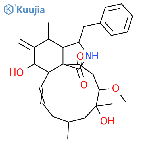 7,18,19-Trihydroxy-16,18-dimethyl-10-phenyl[11]cytochalasa-6(12),13-diene-1,21-dione; 19-Me ether structure