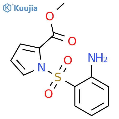 1H-Pyrrole-2-carboxylicacid, 1-[(2-aminophenyl)sulfonyl]-, methyl ester structure