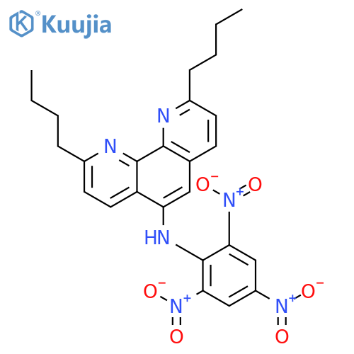 1,10-Phenanthrolin-5-amine,2,9-dibutyl-N-(2,4,6-trinitrophenyl)- structure