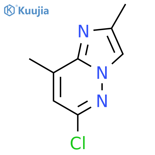 6-chloro-2,8-dimethyl-Imidazo[1,2-b]pyridazine structure