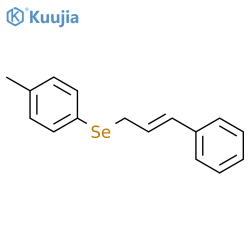 Benzene, 1-methyl-4-[(3-phenyl-2-propenyl)seleno]- structure