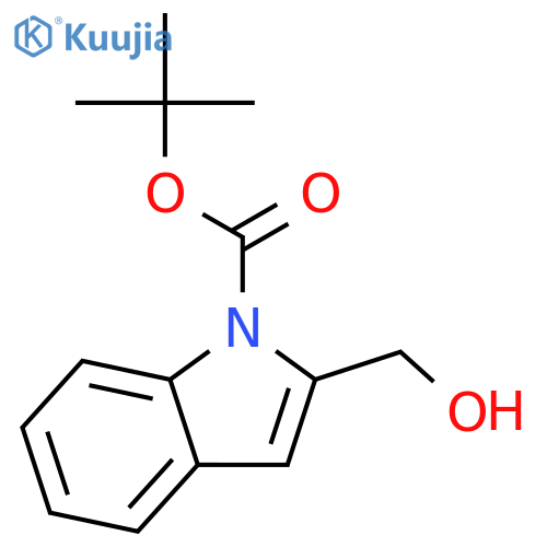 tert-Butyl 2-(Hydroxymethyl)-1H-indole-1-carboxylate structure