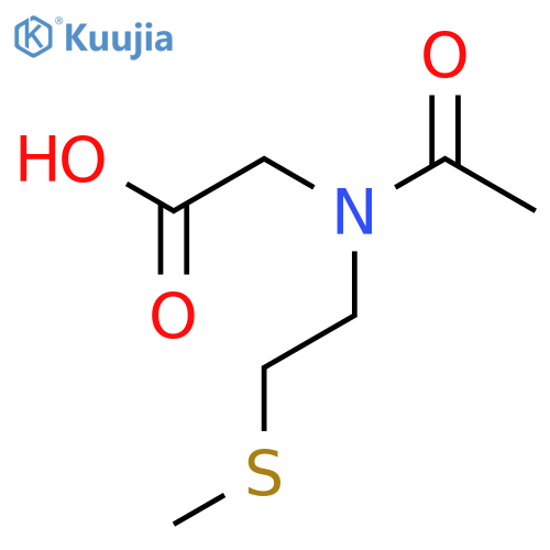 2-{N-2-(methylsulfanyl)ethylacetamido}acetic acid structure
