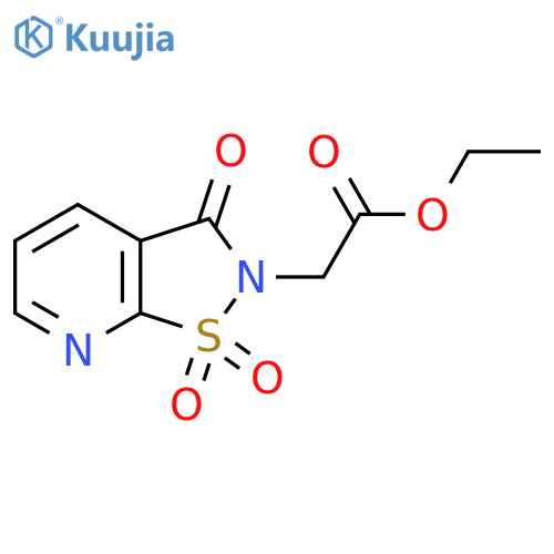 Ethyl 2-(1,1,3-trioxo-2H,3H-1lambda6-1,2thiazolo5,4-bpyridin-2-yl)acetate structure