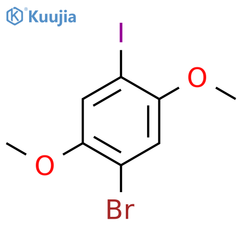 1-Bromo-2,5-dimethoxy-4-iodobenzene structure