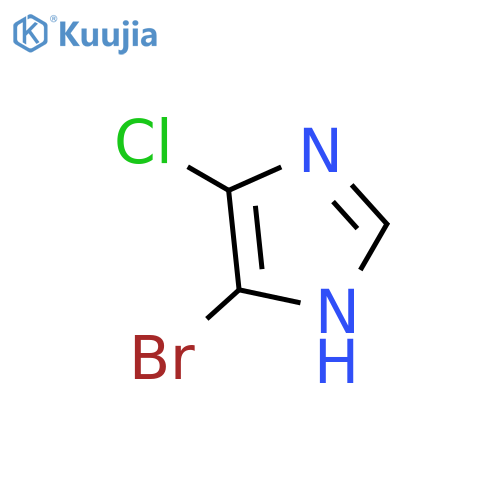 4-bromo-5-chloro-1H-imidazole structure
