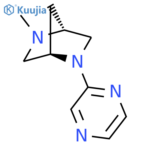 2,5-Diazabicyclo[2.2.1]heptane,2-methyl-5-pyrazinyl-, (1R)- (9CI) structure