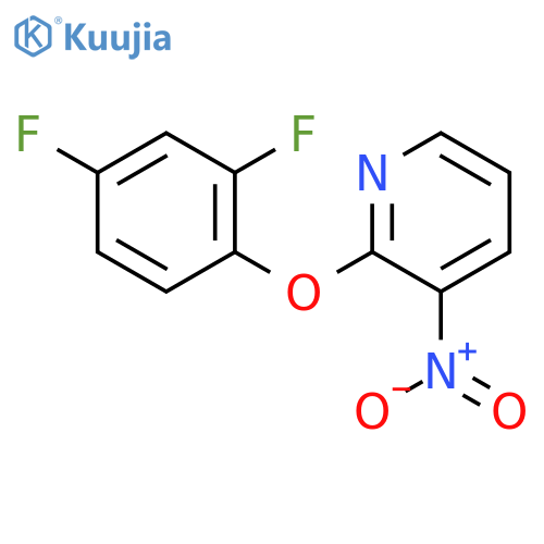 2-(2,4-Difluorophenoxy)-3-nitropyridine structure