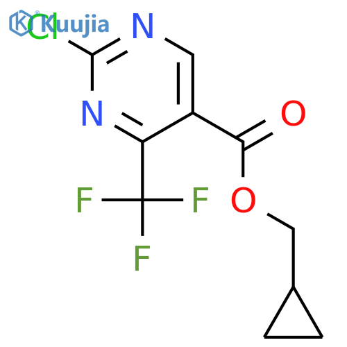 Cyclopropylmethyl 2-chloro-4-(trifluoromethyl)pyrimidine-5-carboxylate structure