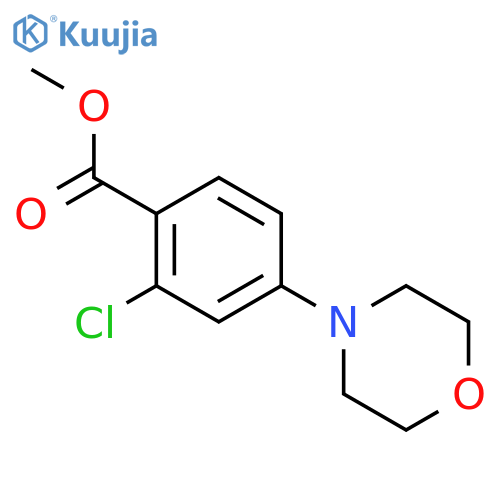 Methyl 2-Chloro-4-morpholinobenzenecarboxylate structure
